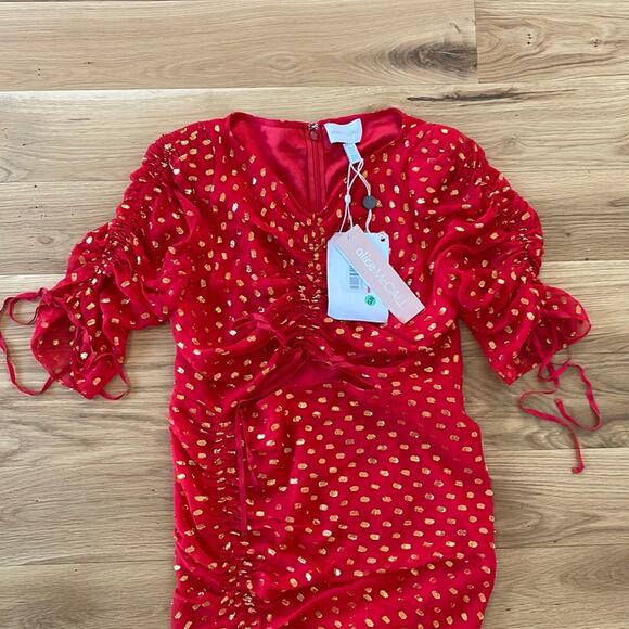 Alice McCall Red Silk “I feel it coming” Dress - Picture 4 of 16